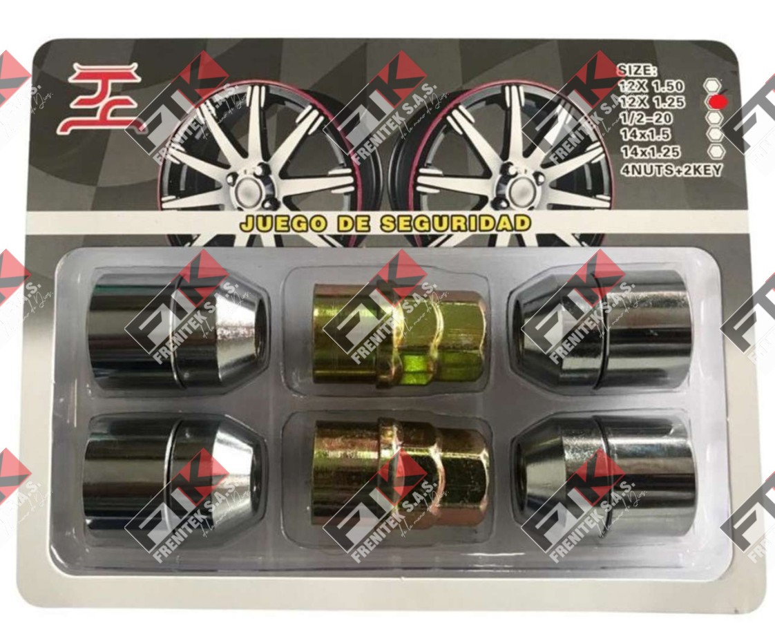 UEGOS DE SEGURIDAD TCA DOBLE LLAVE 12x1.25